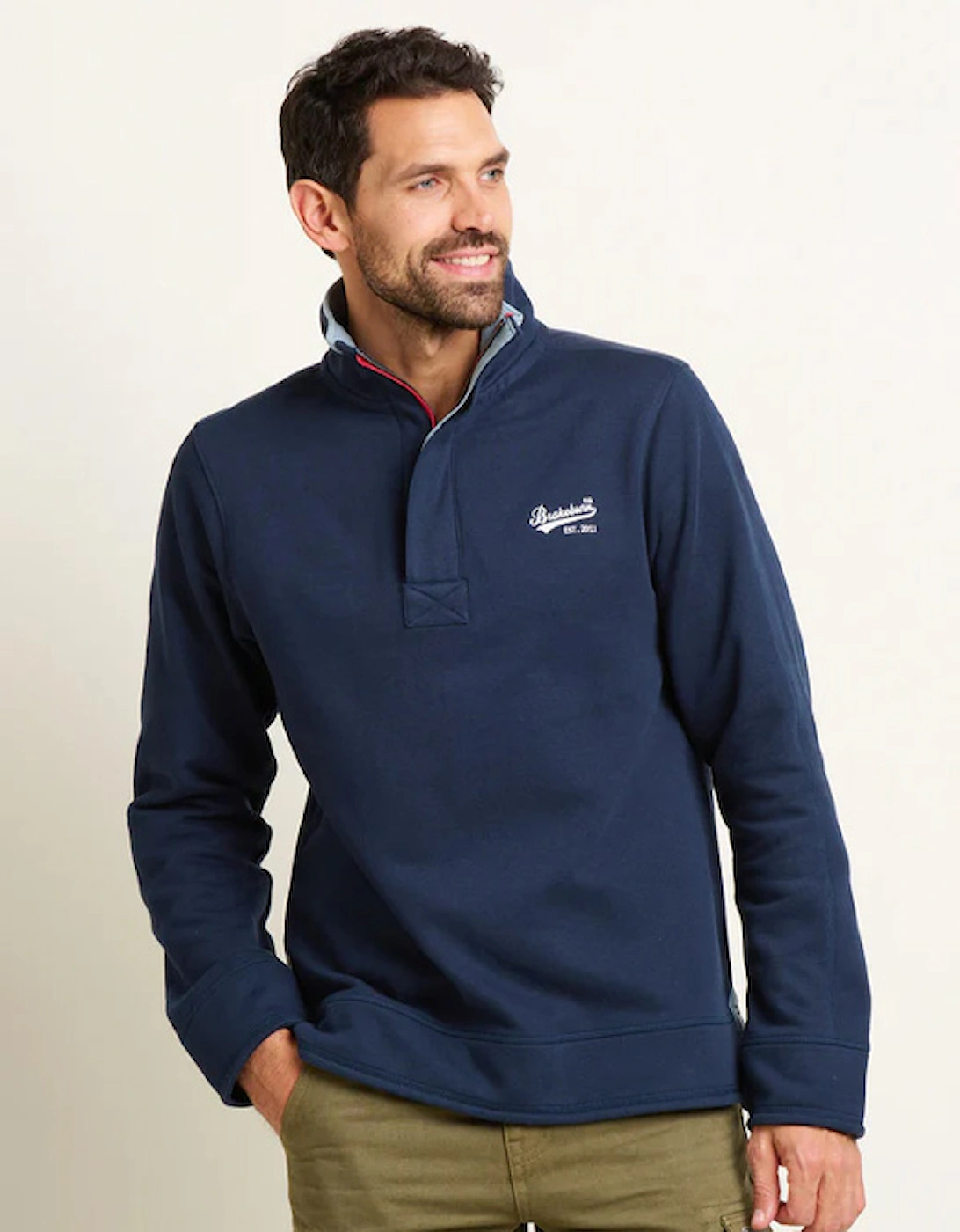 Men's Quarter Zip Sweat Navy, 5 of 4