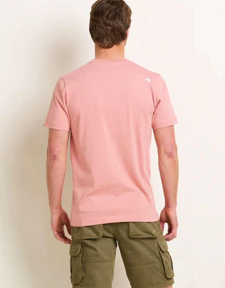 Men's Blood Sweat And Gears Tee Pink