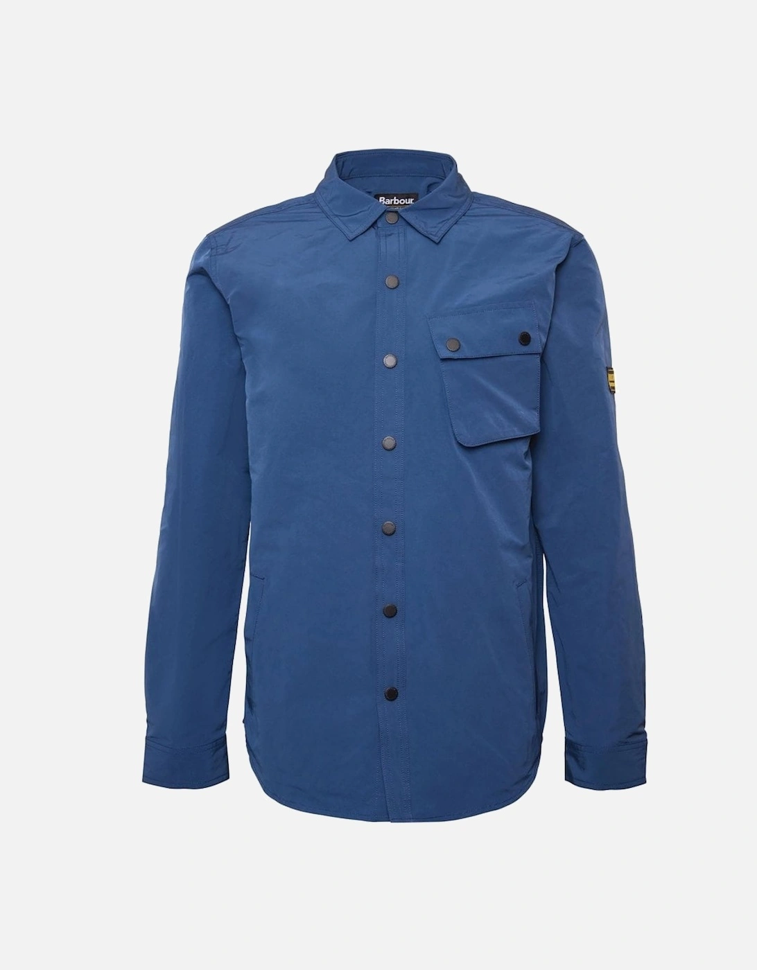 Men's Blue Control Overshirt, 4 of 3