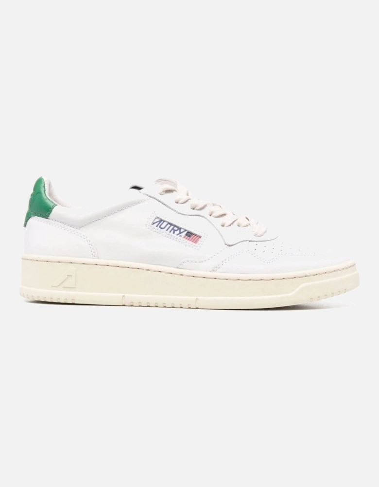 Medalist low top leather trainers white