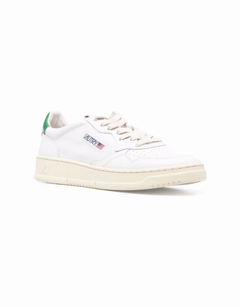 Medalist low top leather trainers white