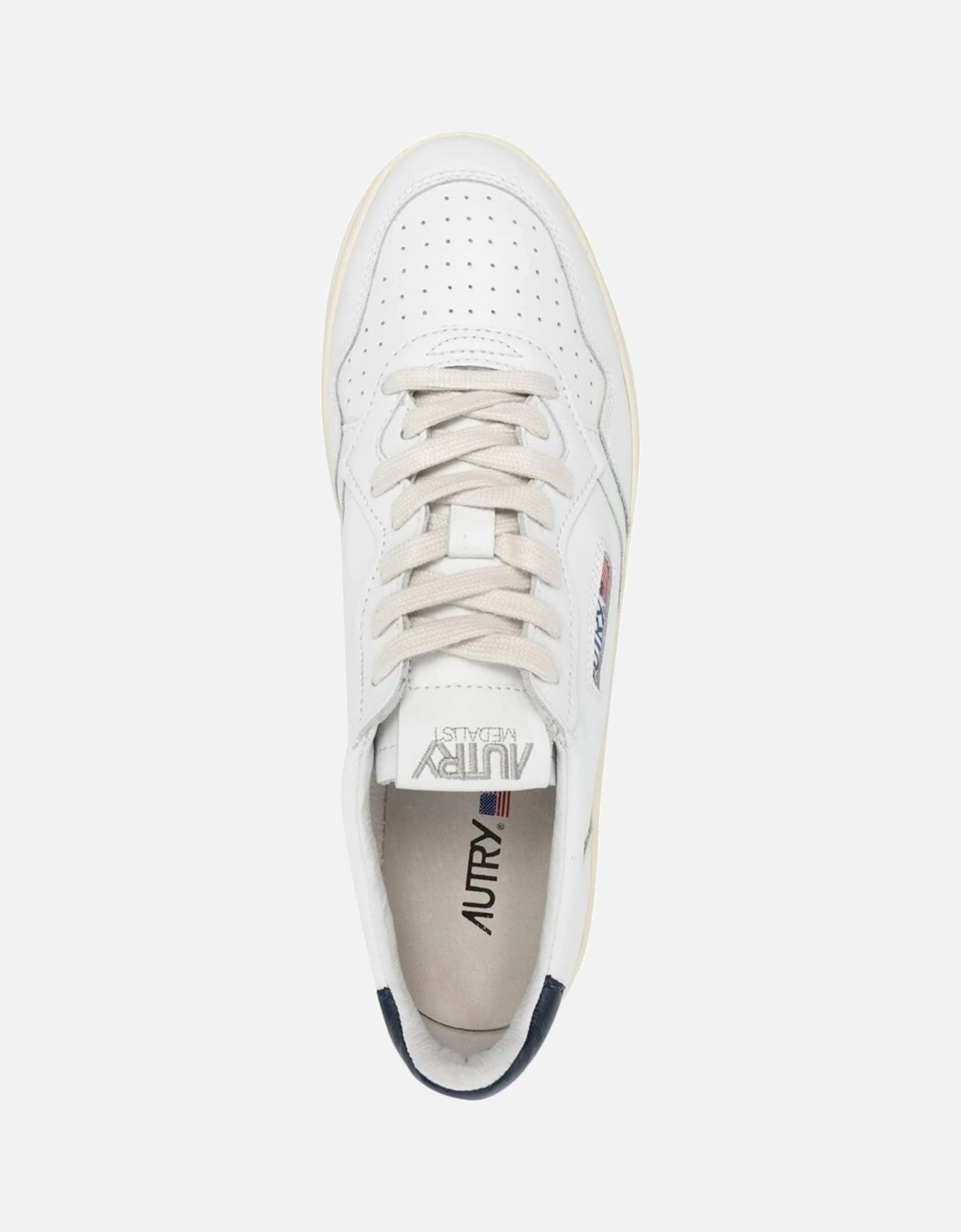 Medalist Low Top Leather Trainers White