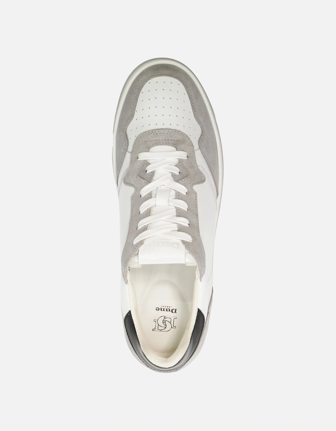 Mens Trent - Leather Lace-Up Trainers