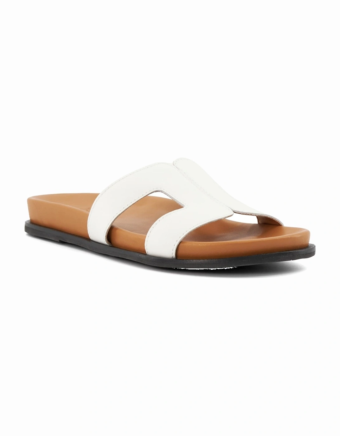 Ladies Loupa - Topstitch-Detail Comfort-Footbed Slider Sandals, 7 of 6
