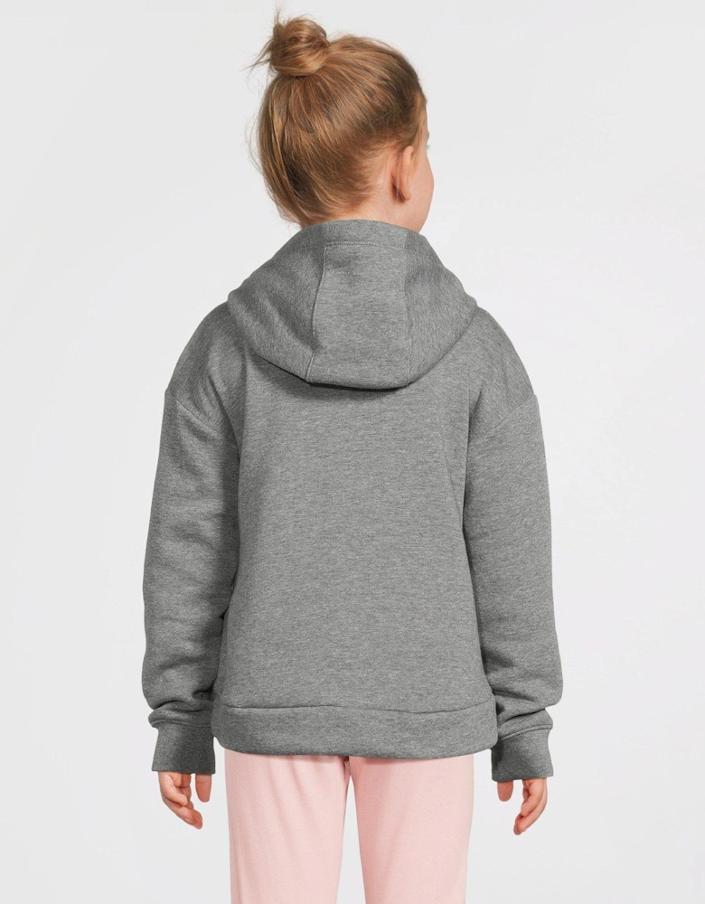 Younger Club Fleece High Low Pullover - Grey