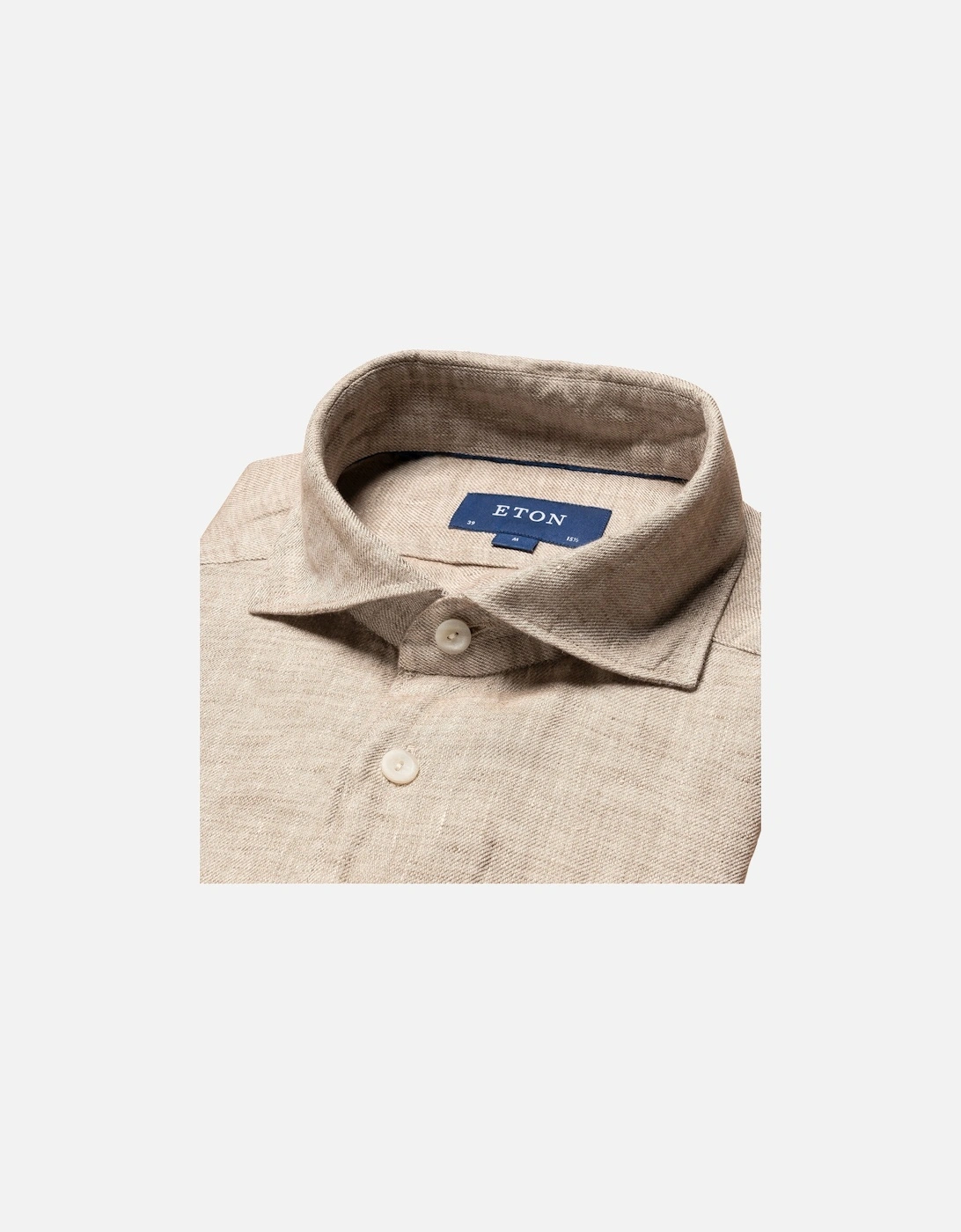 Twill Linen Shirt 38 Sand