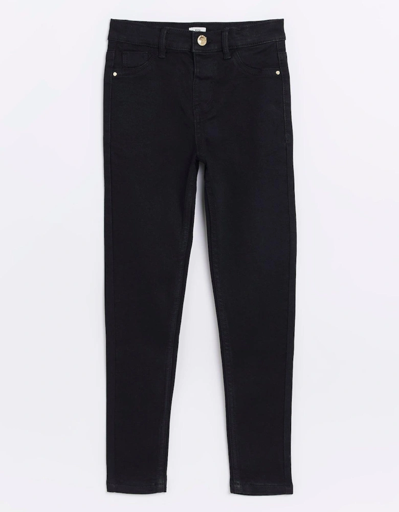 Girls Molly Mid Rise Jeggings - Black