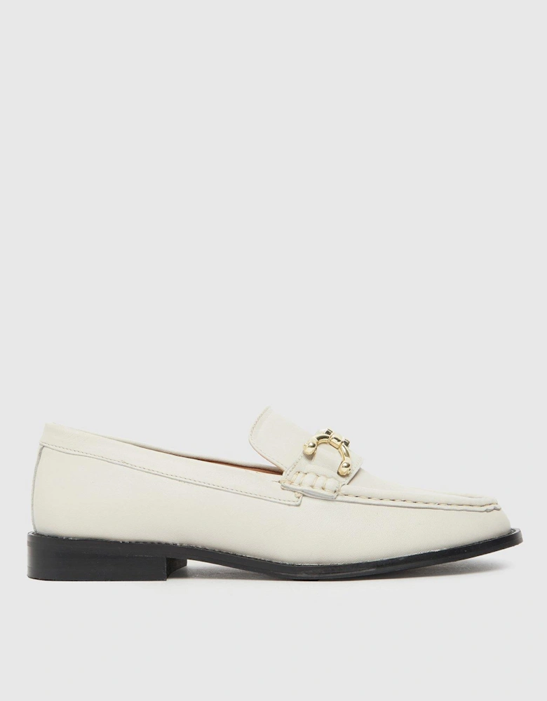 Lassie Leather Snaffle Loafer - Off White