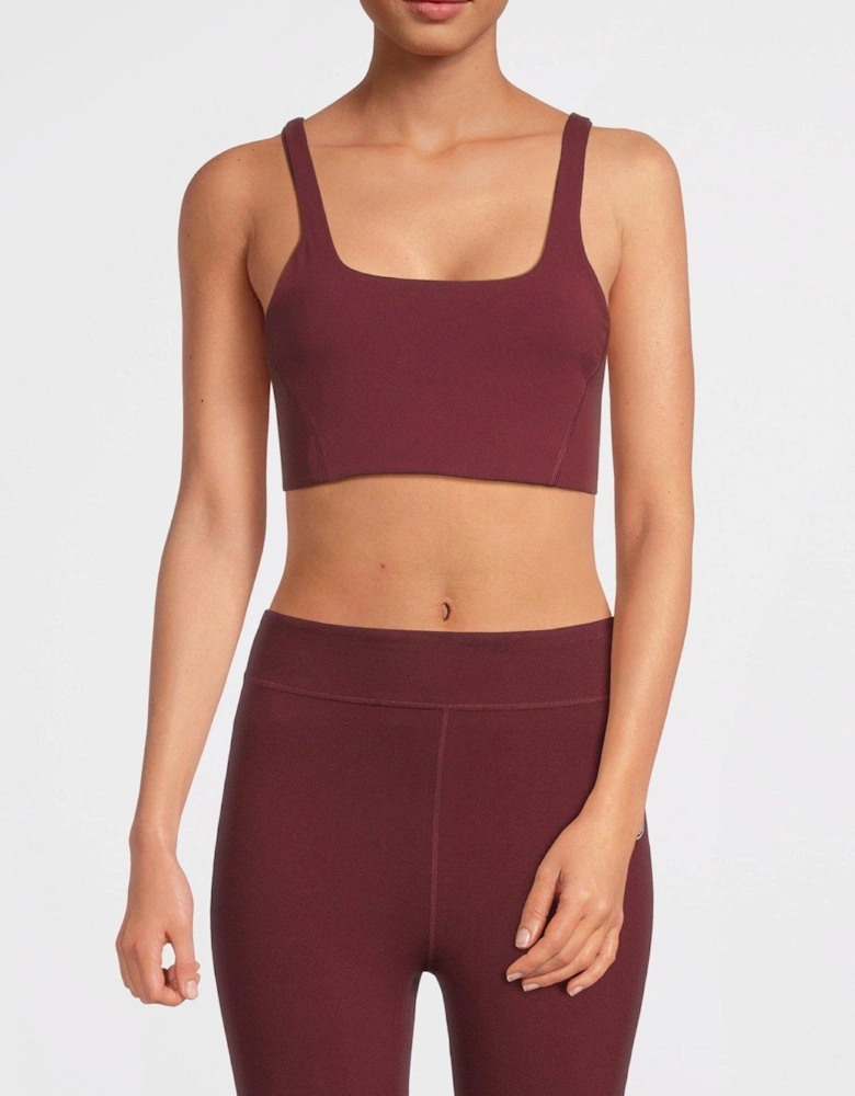 Movement Never Better Square Neck Bra - Burgundy