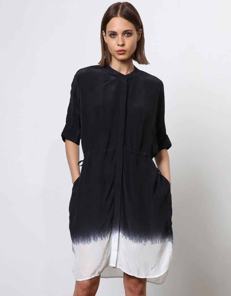 Tunic Shirt Dress - Black