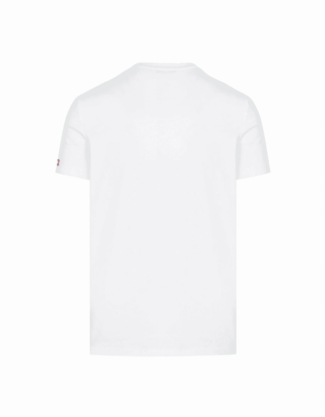 Red Maple Leaf Patch Logo White T-Shirt
