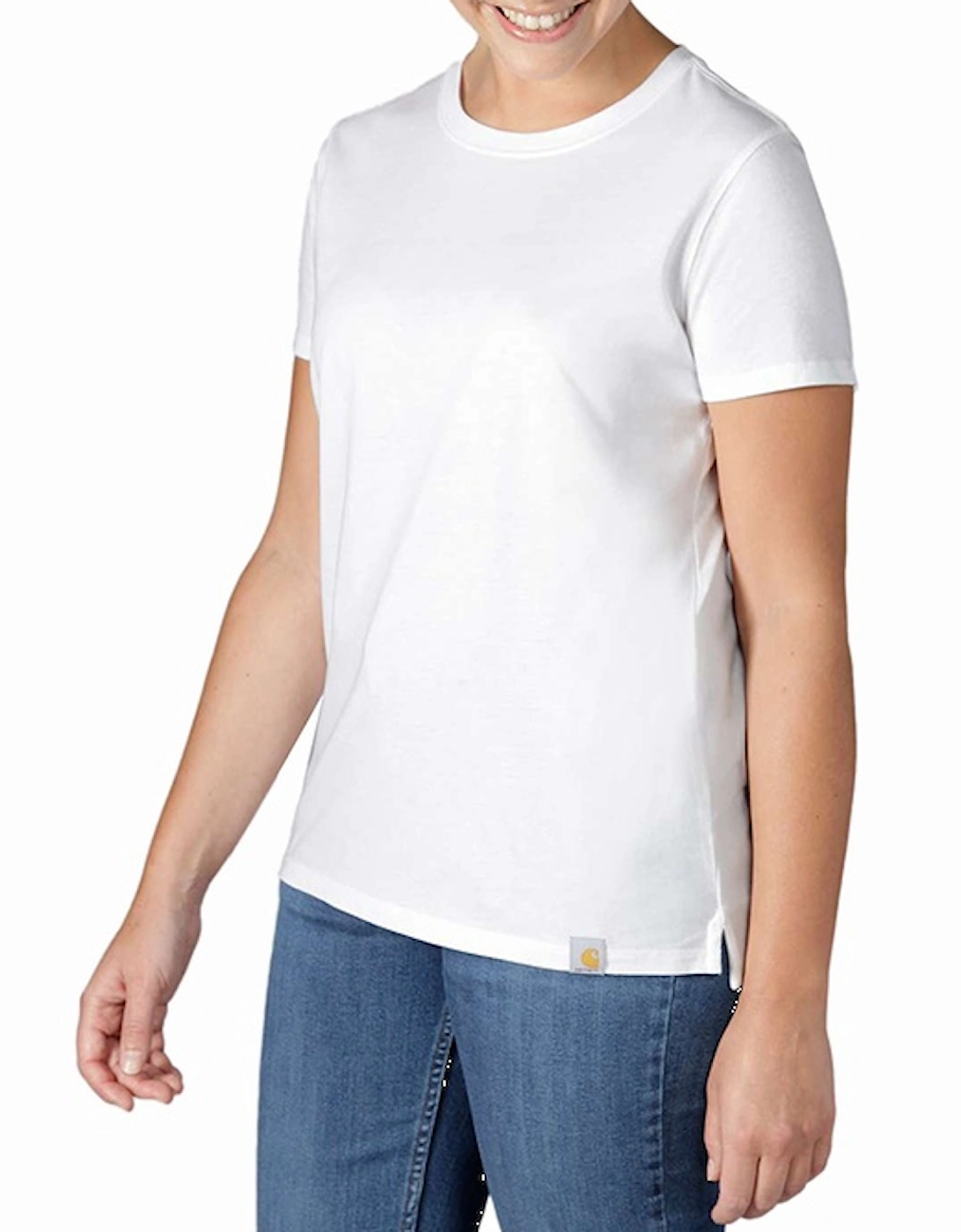 Carhartt Relaxed Fit Lightweight Short-Sleeve Crewneck T-Shirt White