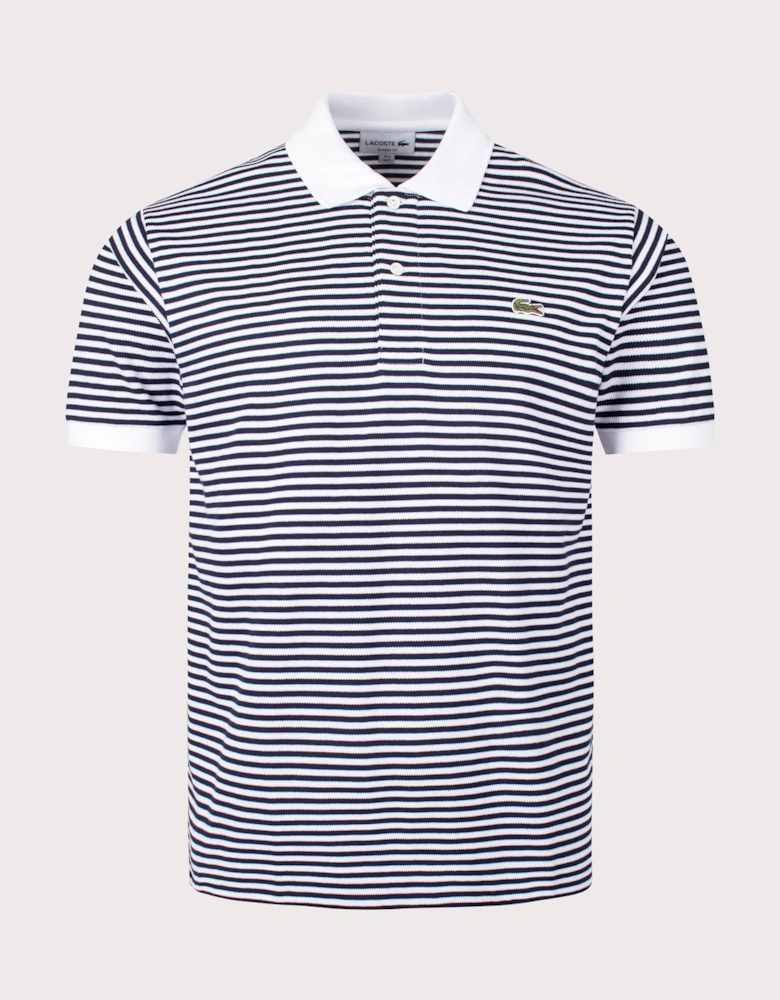 Ribbed Collar Polo Shirt