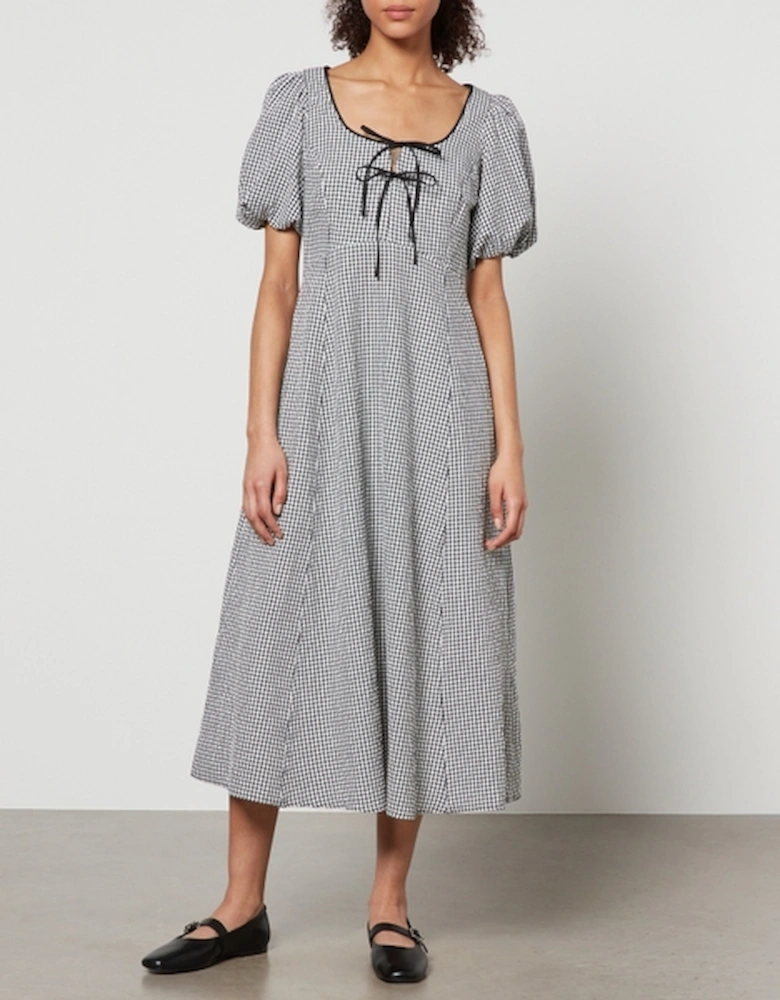 Bertie Gingham Cotton-Blend Midi Dress