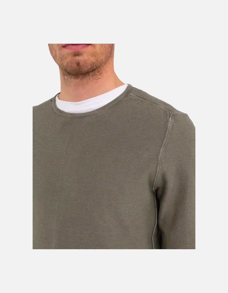 Crew Neck Long Sleeve Knitwear Pullover Sage