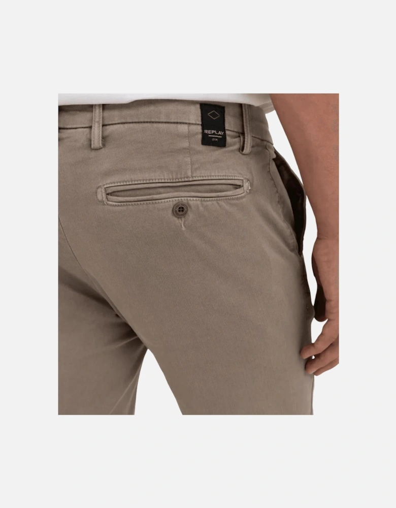 Zeumar Hyperflex Stretch Slim Fit Beige Chino