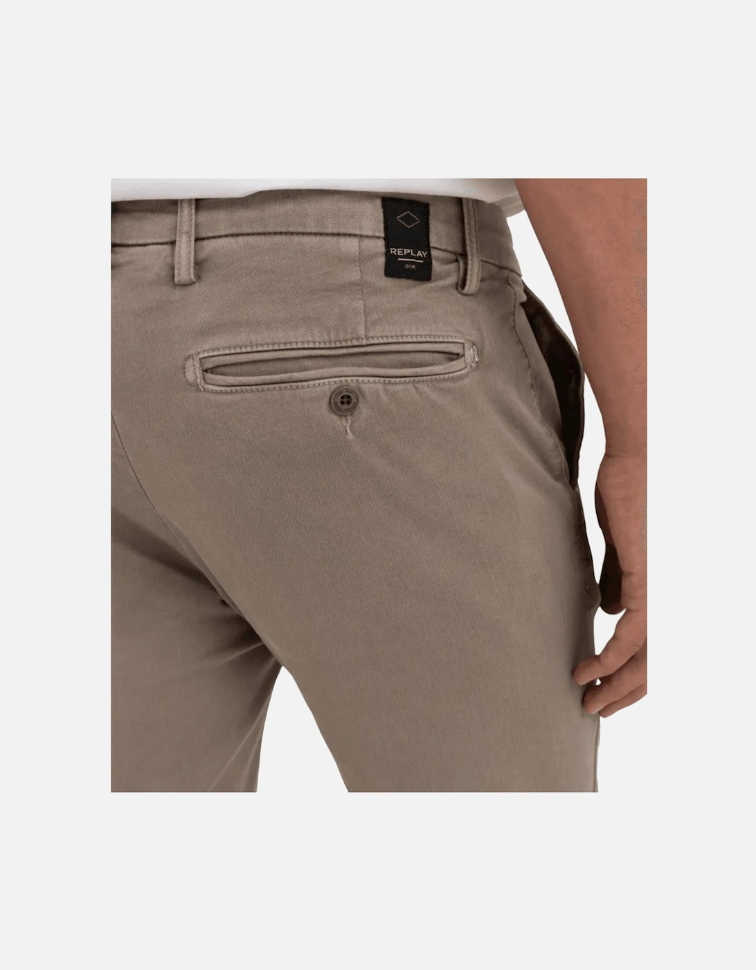 Zeumar Hyperflex Stretch Slim Fit Beige Chino