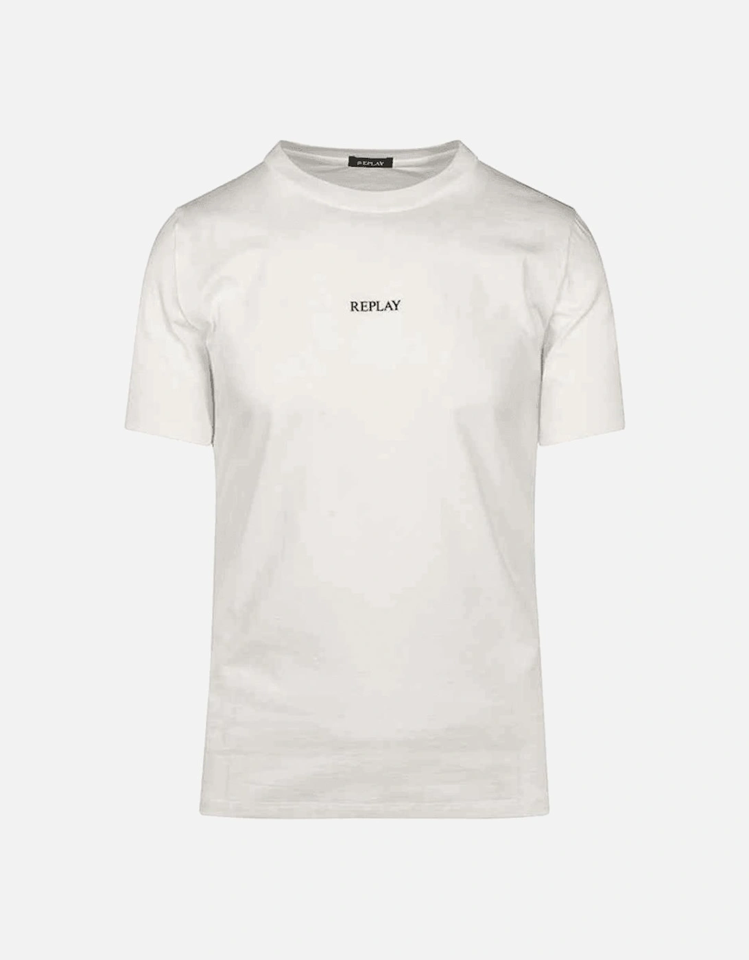 Basic Centre Logo Round Neck White T-Shirt, 2 of 1