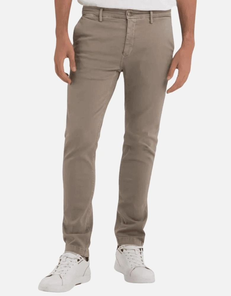 Zeumar Hyperflex Stretch Slim Fit Beige Chino