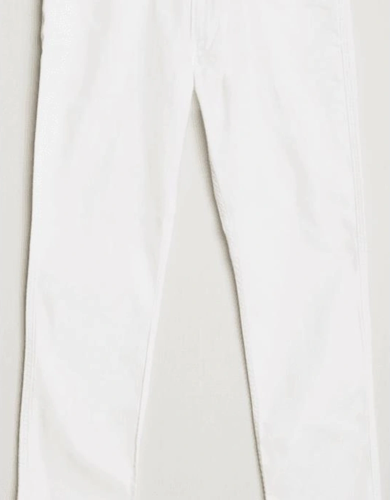 Anbass Denim Slim Fit White Jeans
