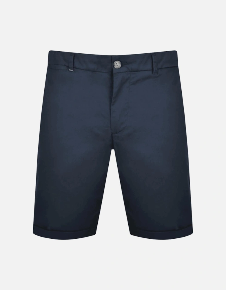 Canvas Navy Cotton Chino Shorts