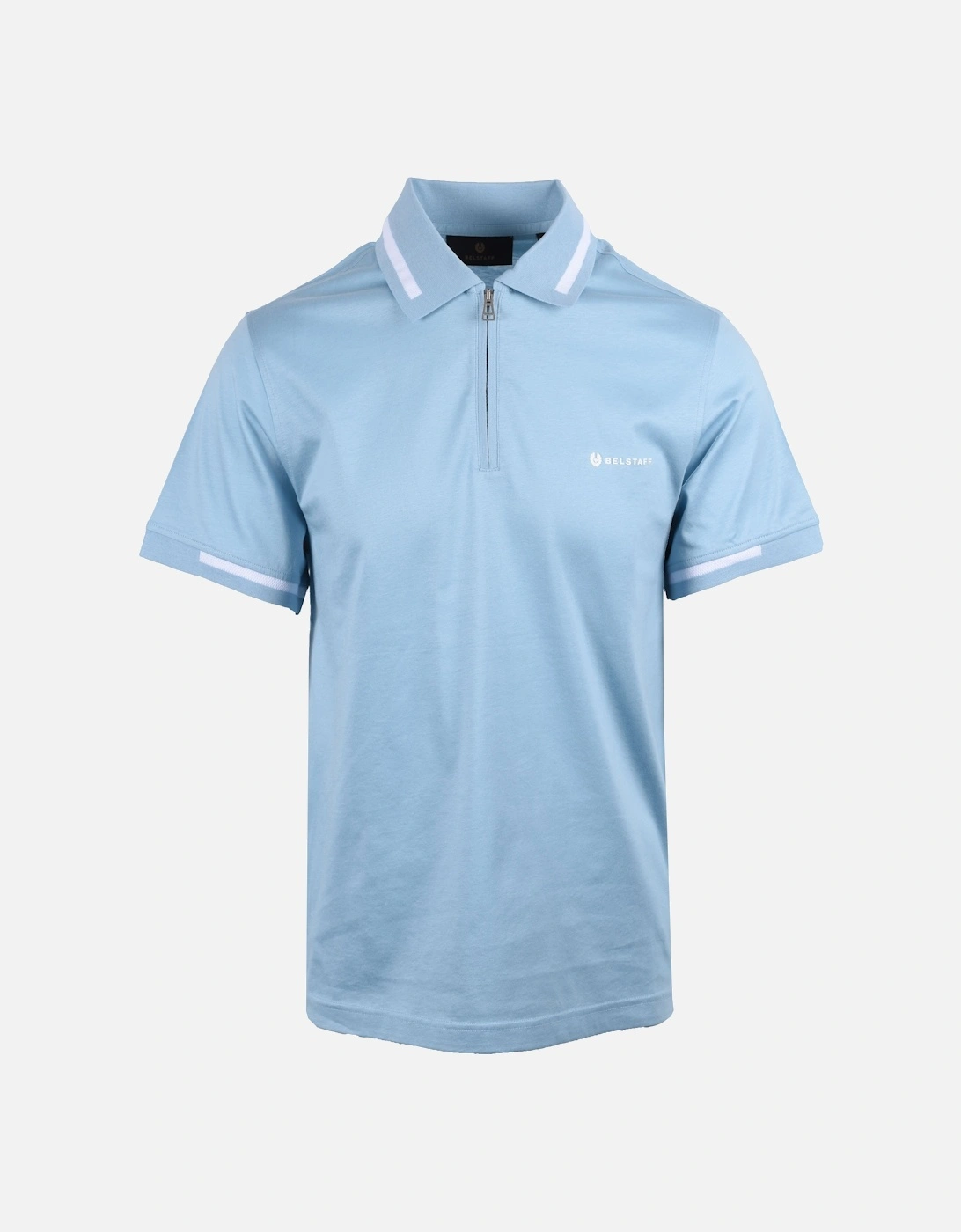 Graph Zip Polo Shirt Skyline Blue, 5 of 4