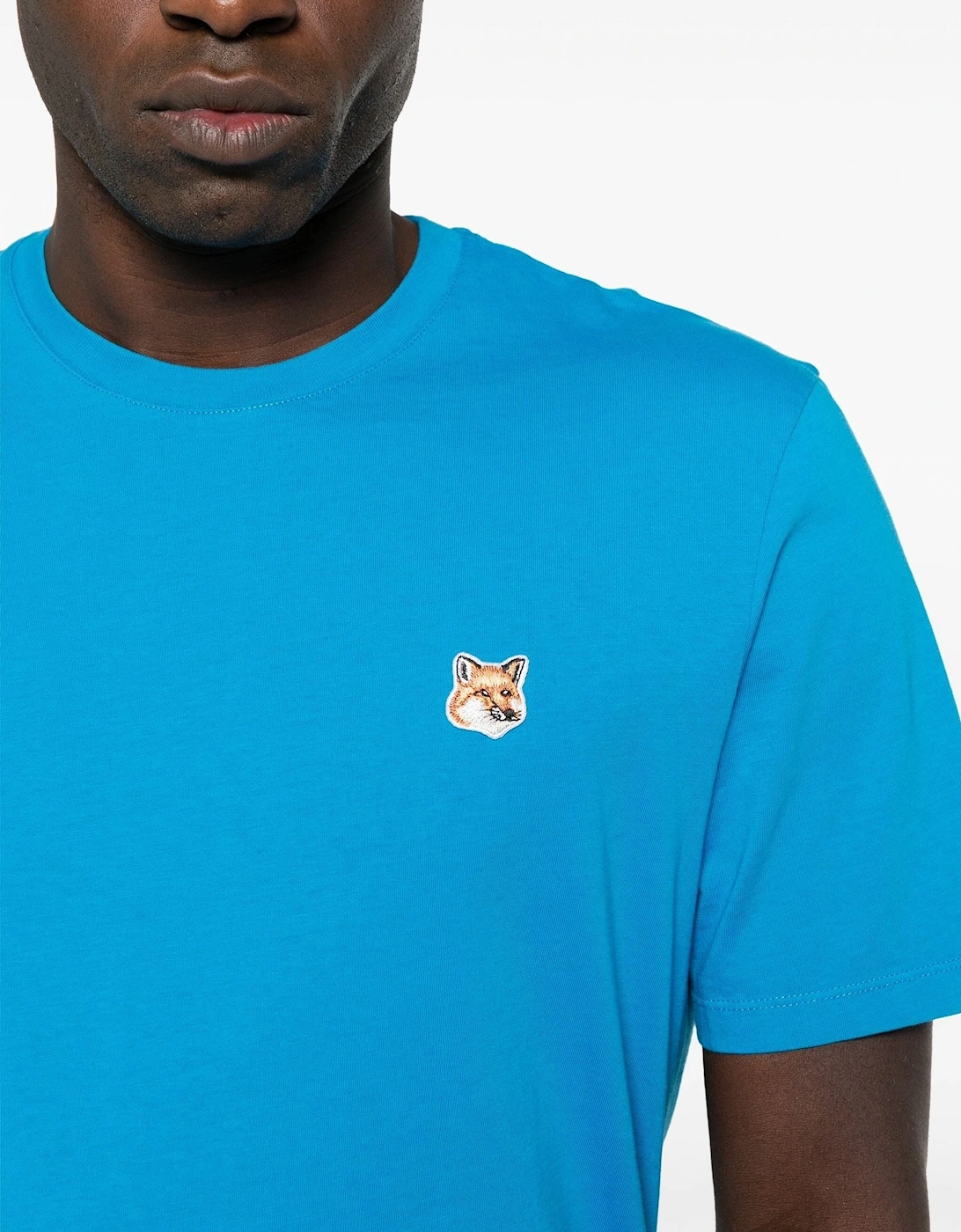 Fox Head Patch Regular T-shirt Blue