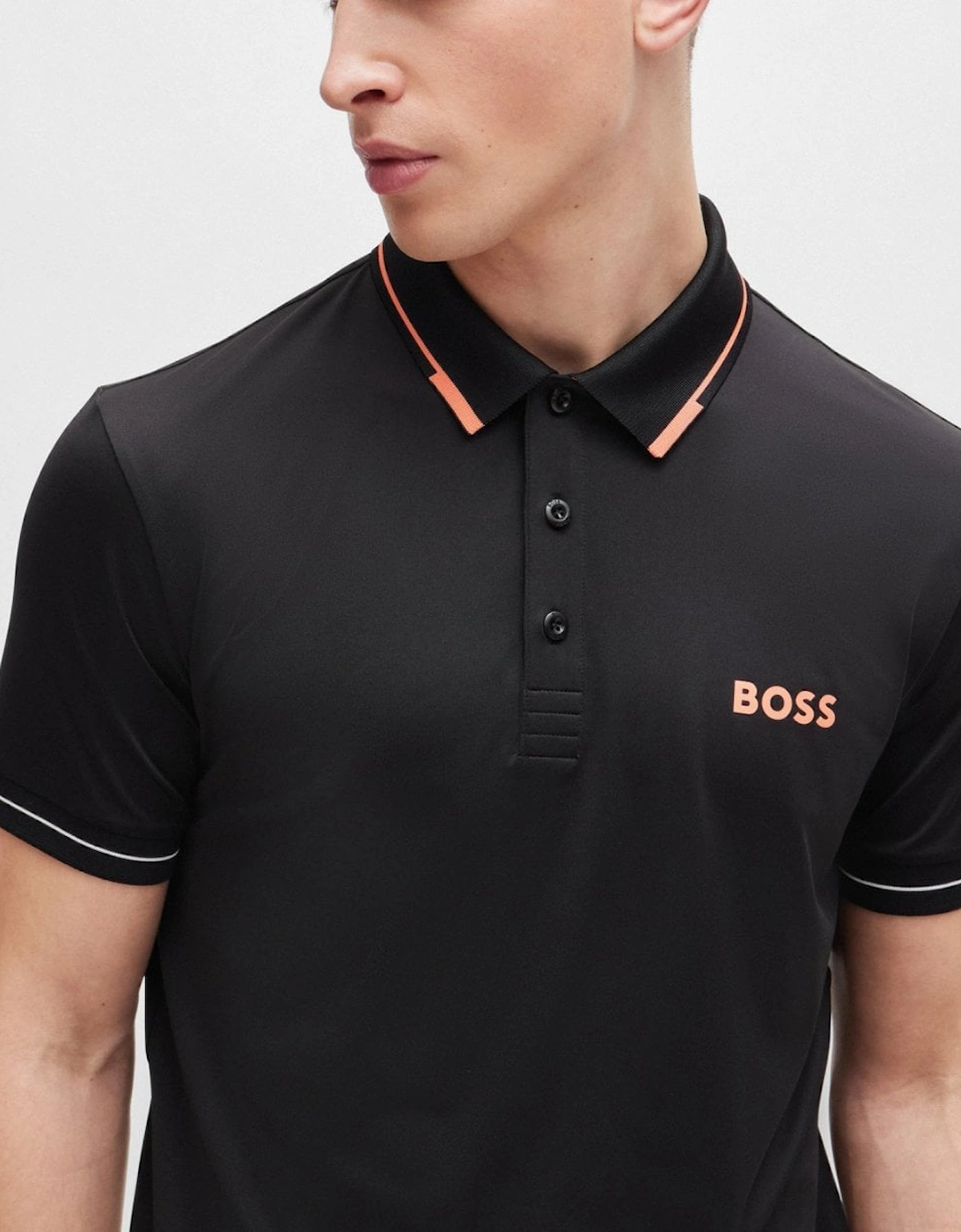 BOSS Green Paul Pro Mens Tipped Polo Shirt