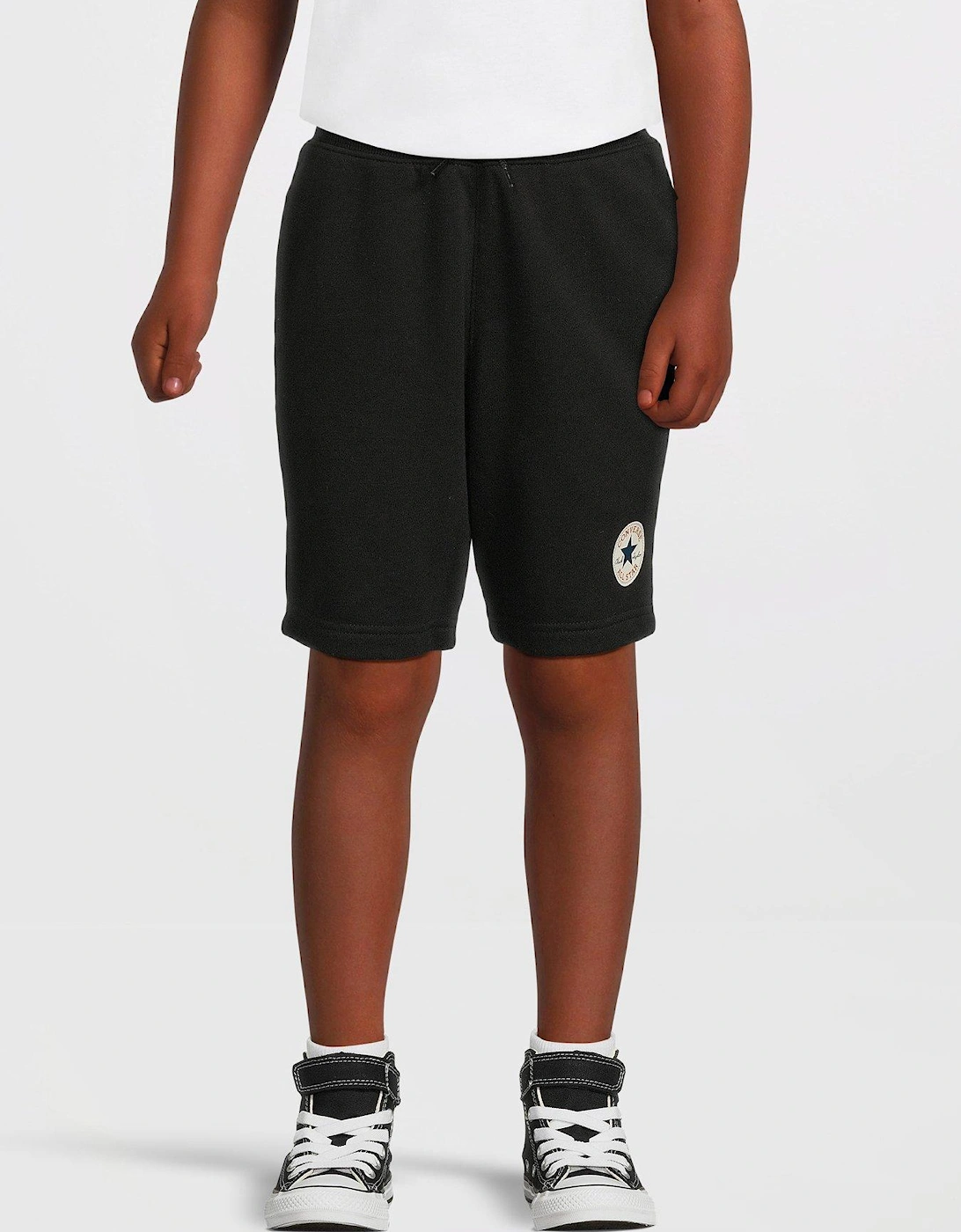 Older Boys Printed Chuck Patch Shorts - Black, 7 of 6