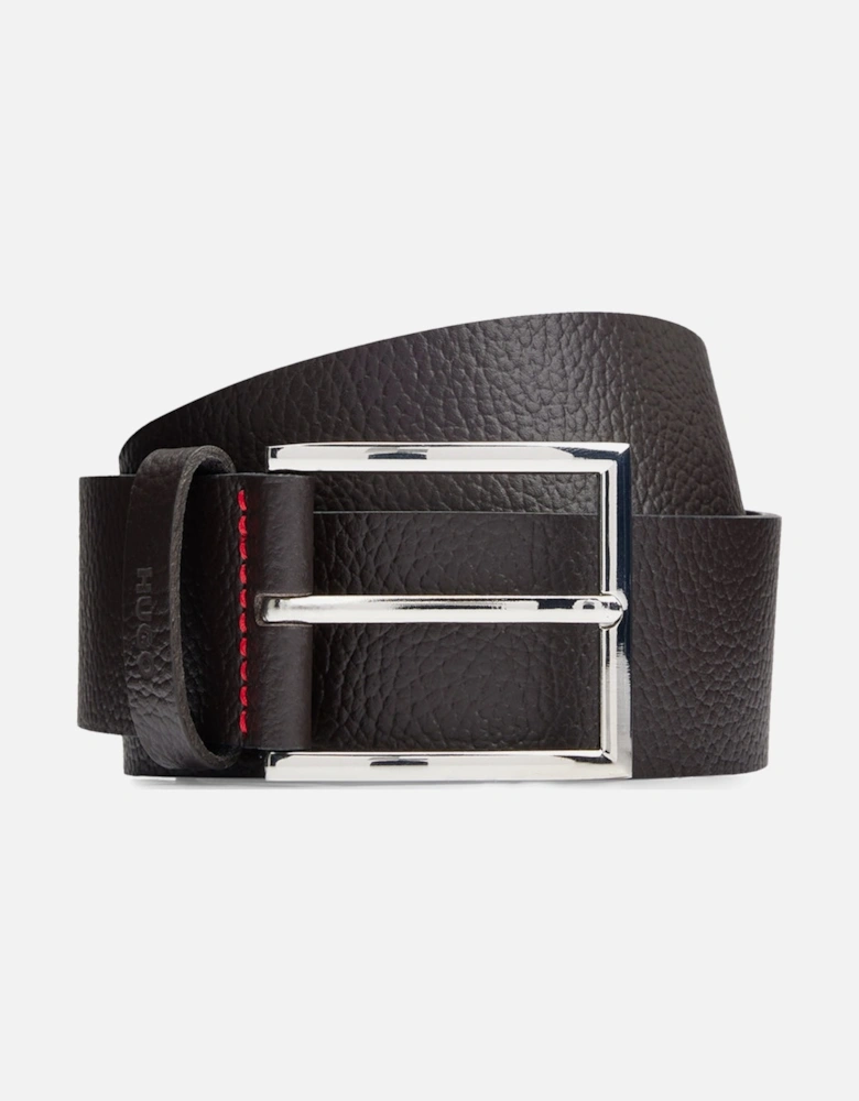 Giaspo Vintage Leather Belt, Dark Brown