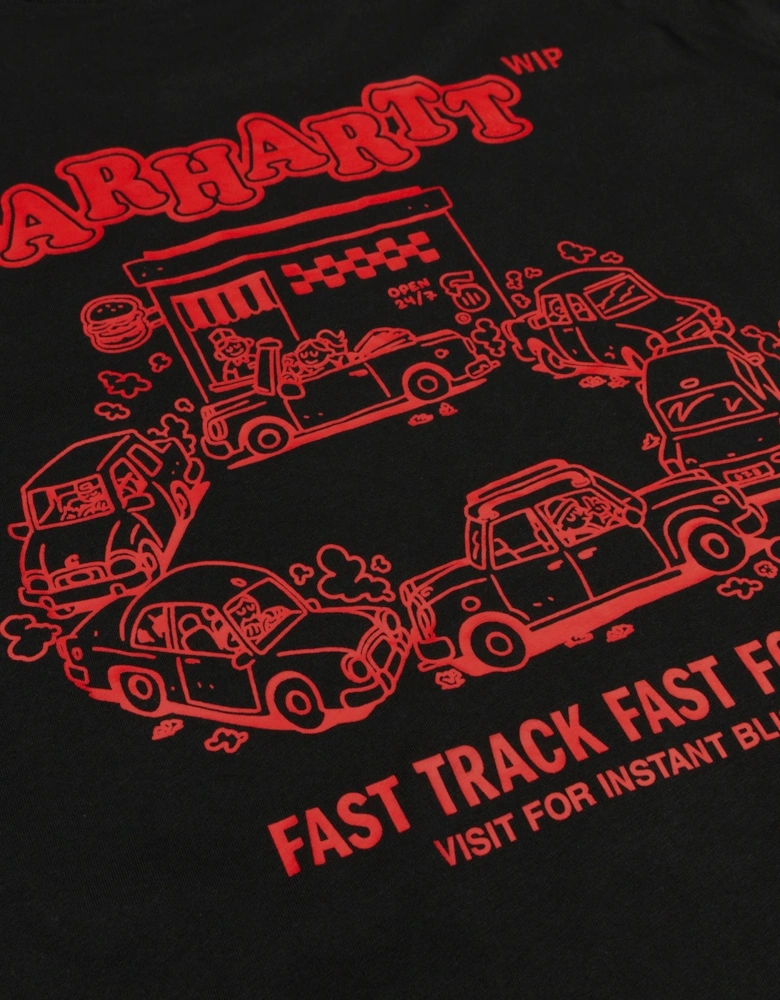 Fast Food T-Shirt - Black/Red