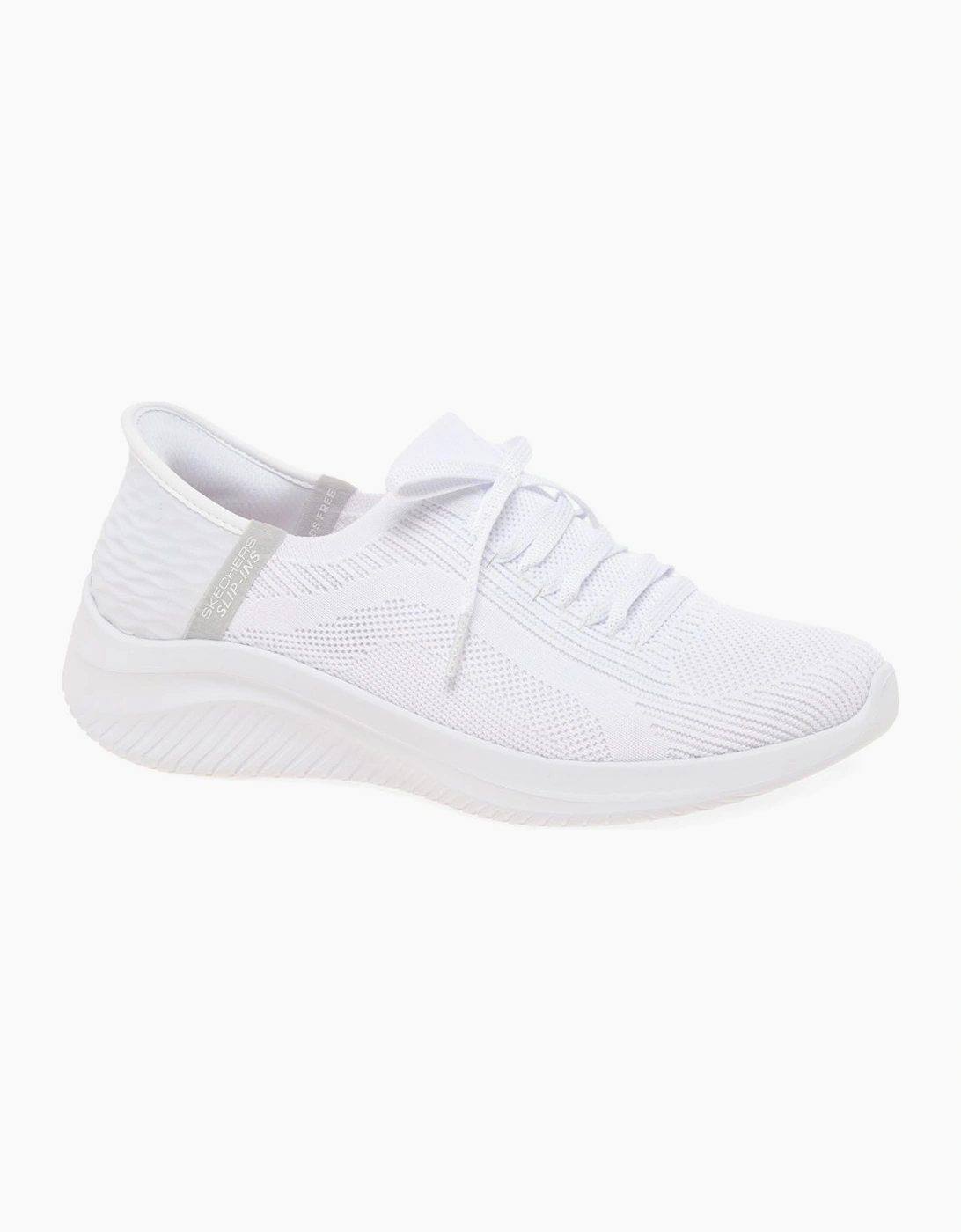 Skechers Women's White Slip In Ultra Flex 3.0 Trainers  Size 5