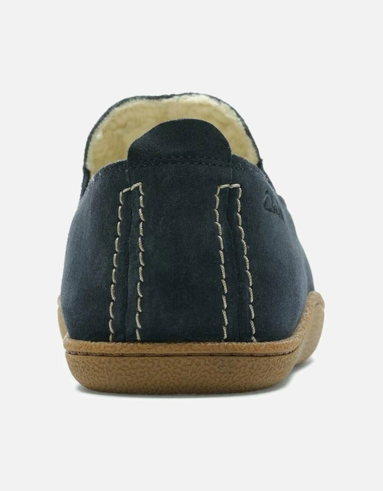 Home Mocc in Navy Suede