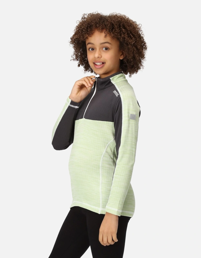 Childrens/Kids Hewley Recycled Half Zip Fleece Top