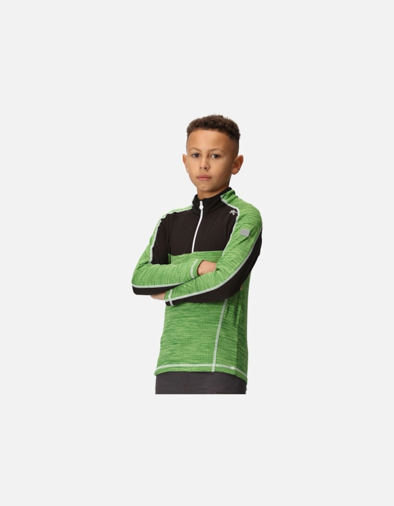 Childrens/Kids Hewley Recycled Half Zip Fleece Top