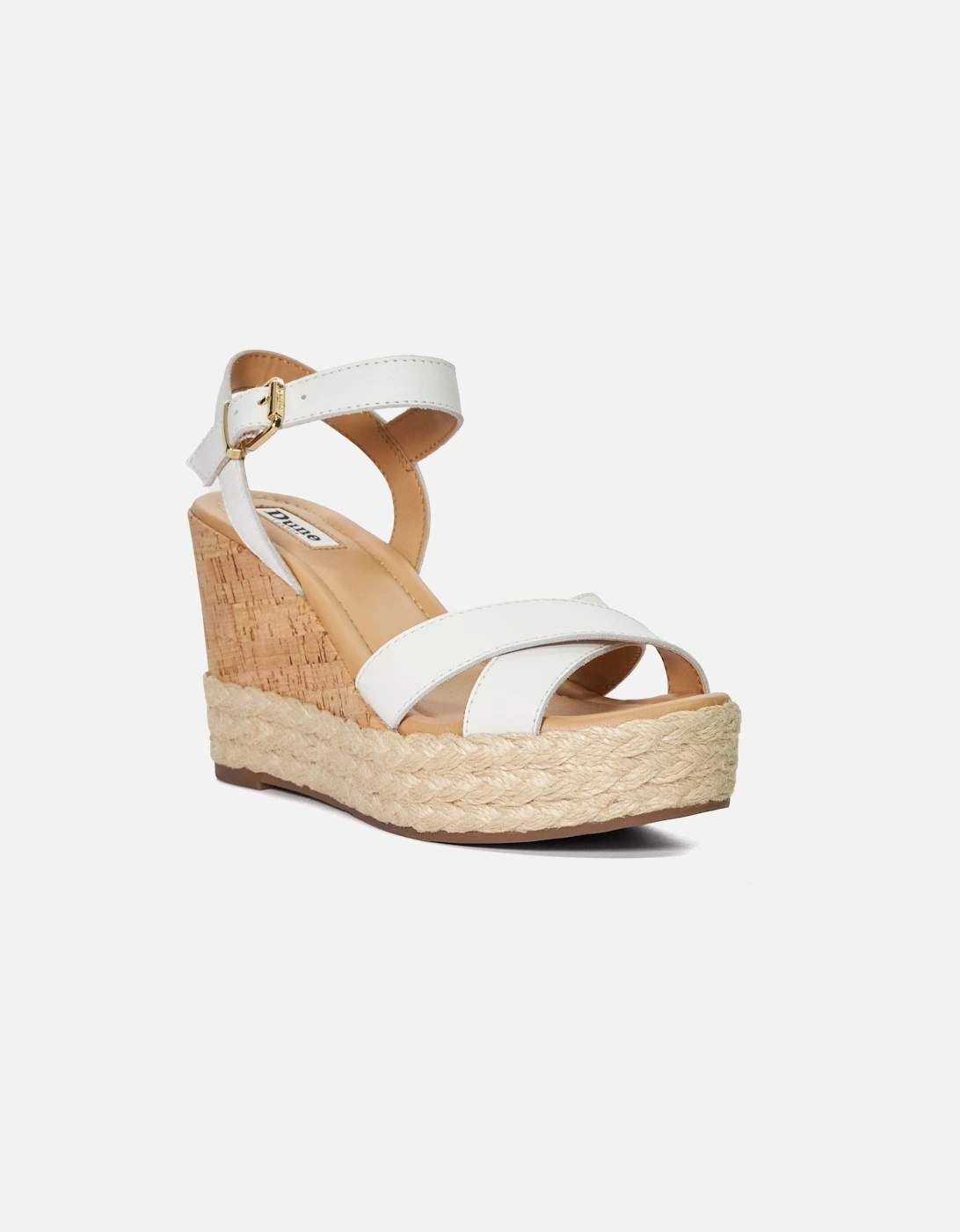 Ladies Kindest - Cork And Woven Wedge Sandals, 7 of 6