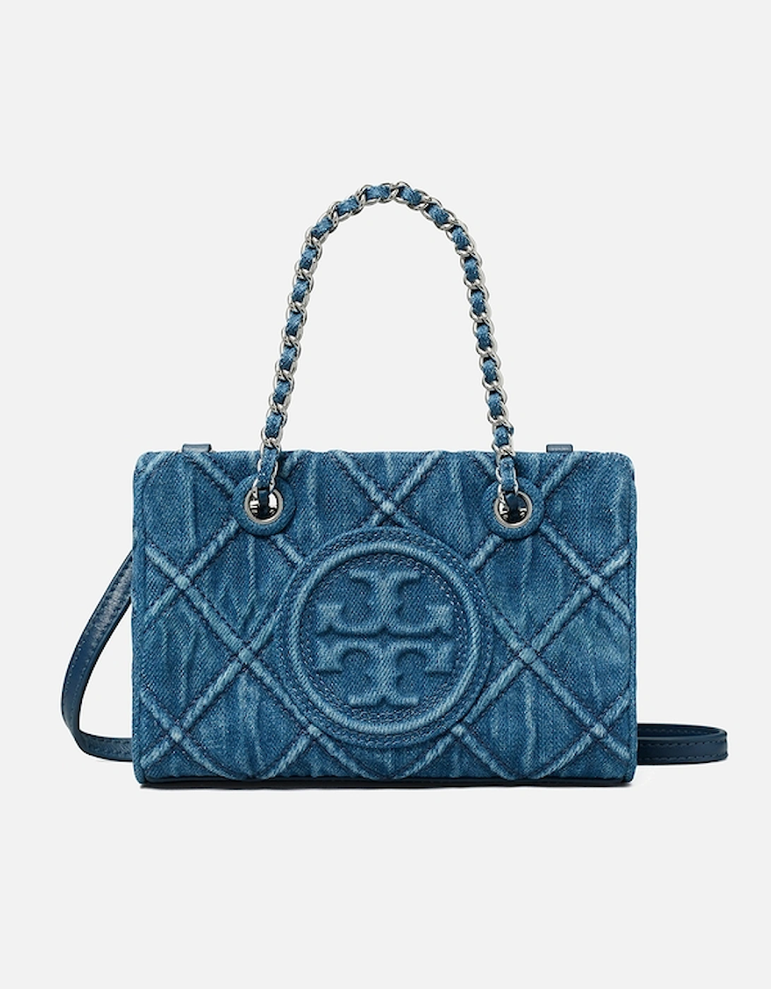 Fleming Harlequin Denim Mini Tote Bag, 2 of 1