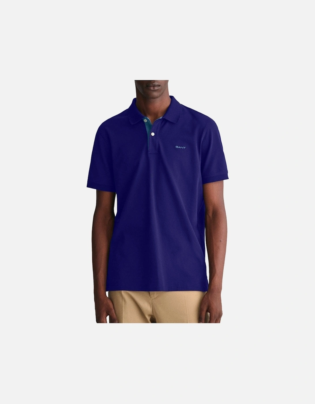 Regular Pique Short Sleeve Rugger Polo Rich Navy, 3 of 2