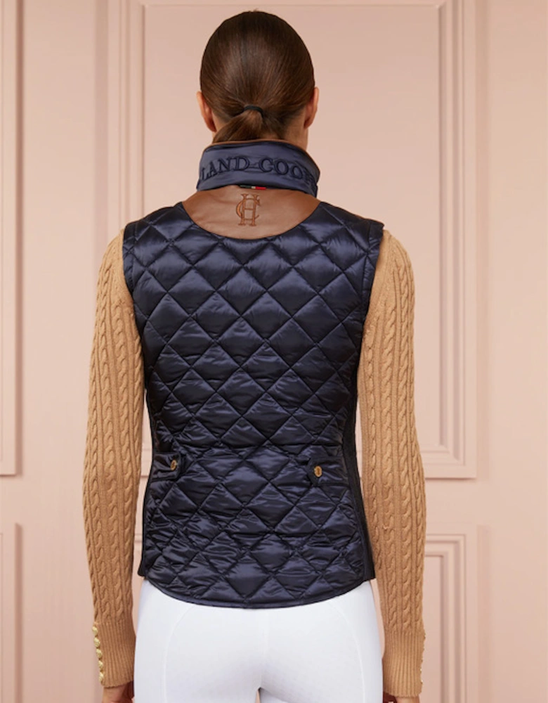 Diamond Quilt Classic Gilet Navy