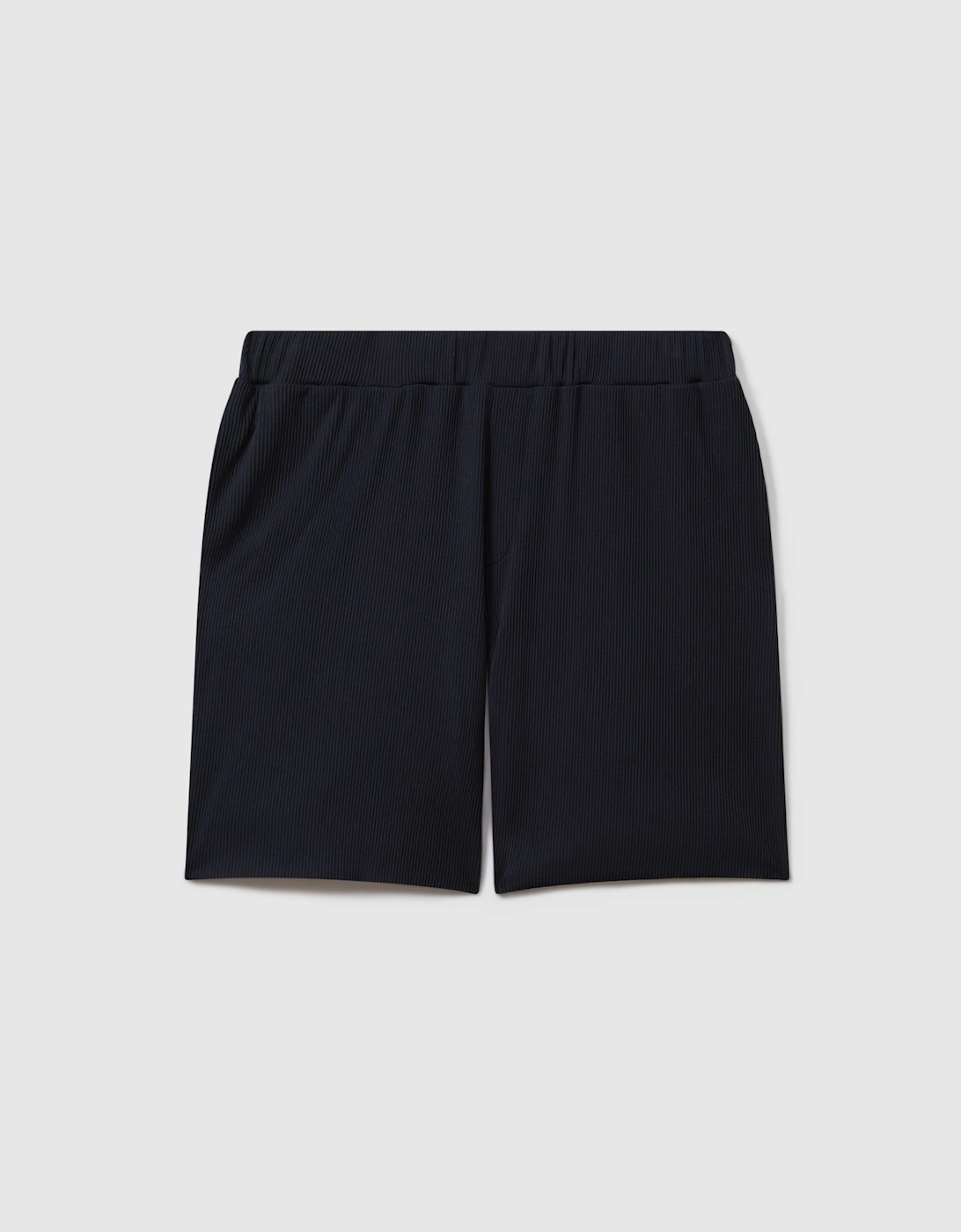 Ribbed Elasticated Waist Shorts, 2 of 1