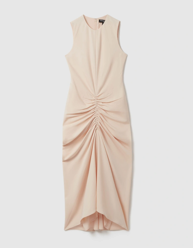 Atelier Felicity Ruched Bodycon Midi Dress