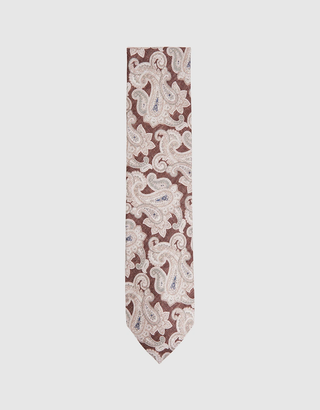 Silk Paisley Print Tie, 2 of 1