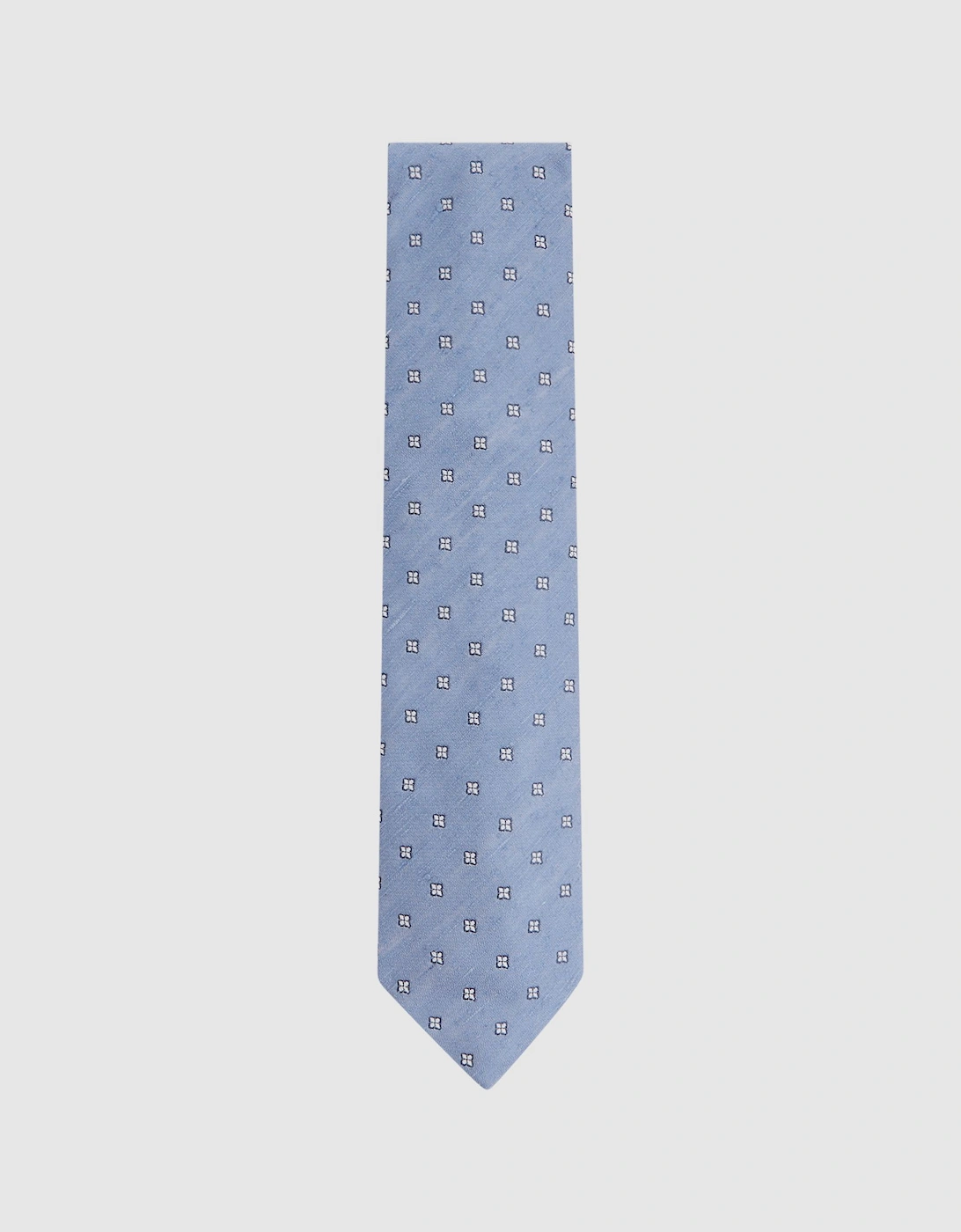 Silk Blend Textured Floral Print Tie, 2 of 1