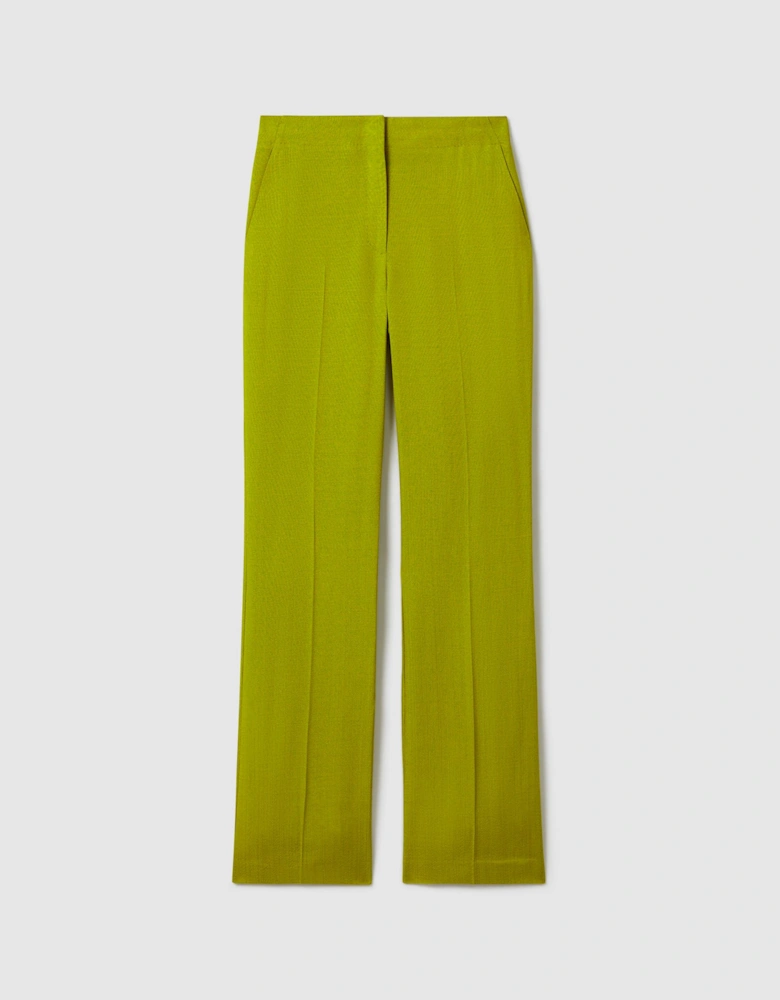 Atelier Italian Textured Slim Flared Suit Trousers