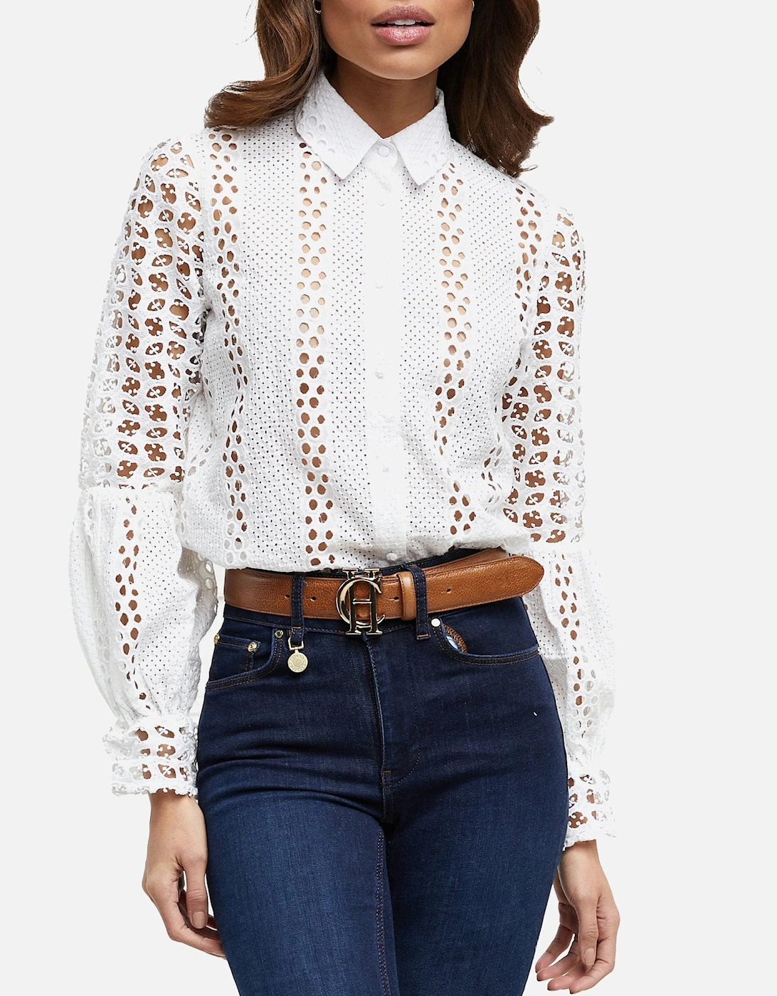 Broderie White Lace Shirt, 4 of 3