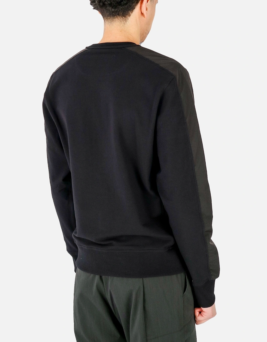 Transit Nylon Trim Black Sweatshirt