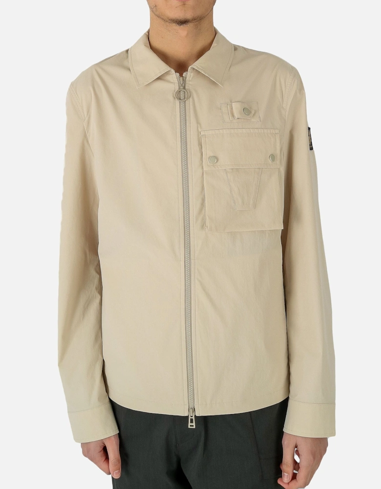 Castmaster Zip Beige Overshirt Jacket