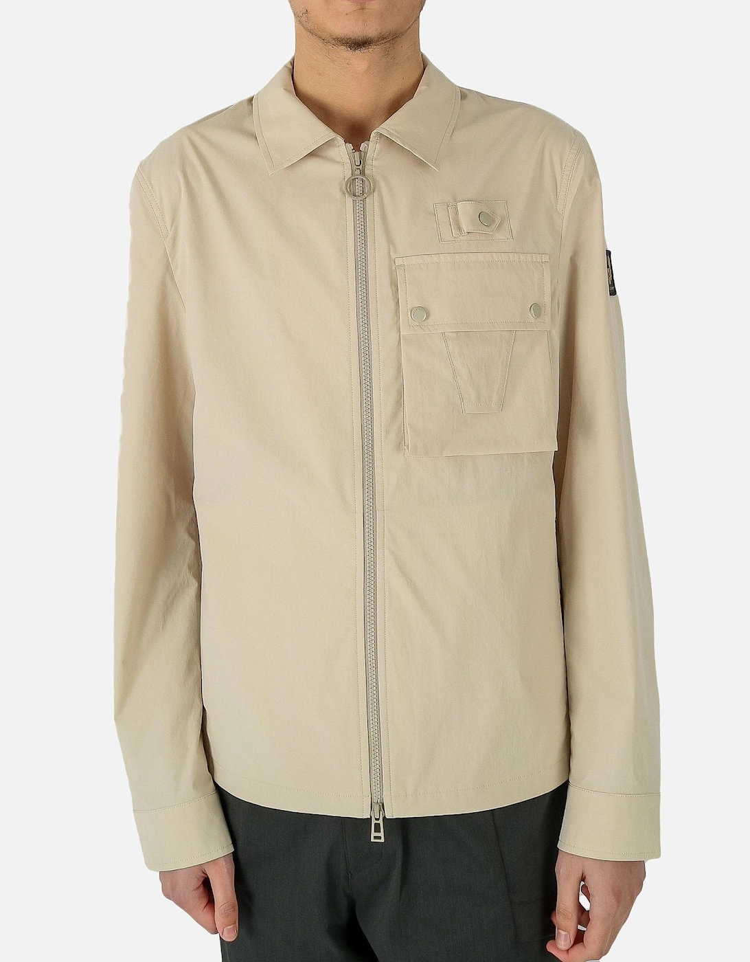 Castmaster Zip Beige Overshirt Jacket, 5 of 4