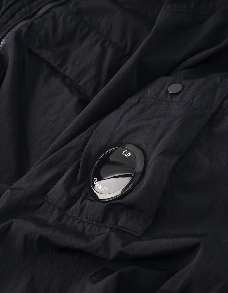 Chrome-R Hooded Overshirt Navy