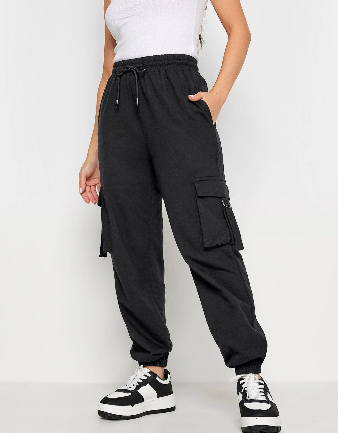 Petite Black Cargo Jogger, 2 of 1